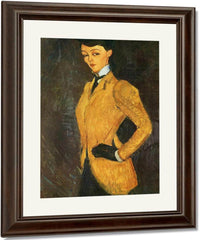 Woman In Yellow Jacket1909 By Amedeo Modigliani Fine Art Print