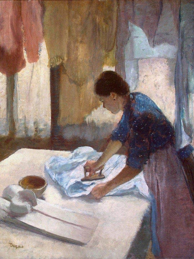 Woman Ironing By Edgar Degas Fine Art Print