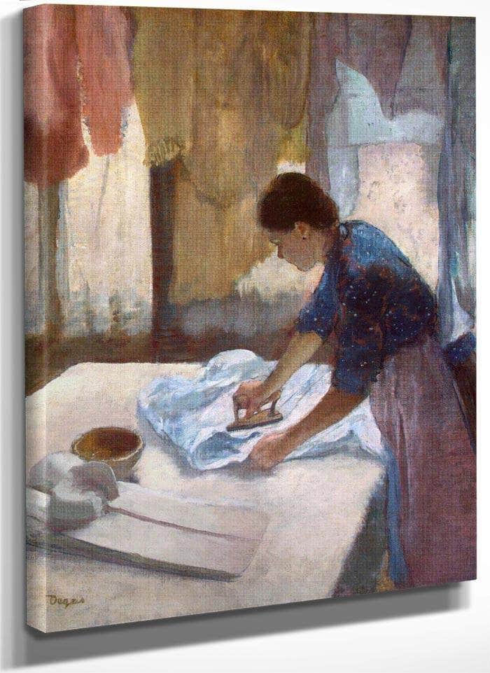 Woman Ironing By Edgar Degas Fine Art Print