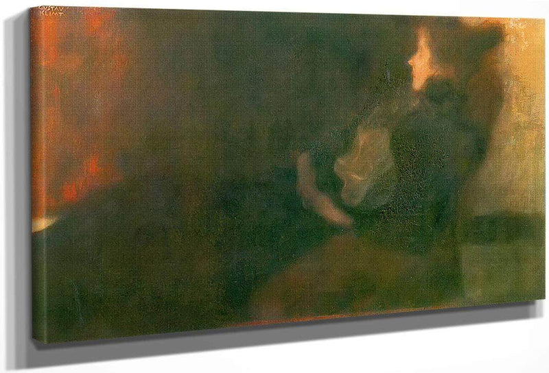 Woman Near The Fire, 1897 1898 By Gustav Klimt Fine Art Print