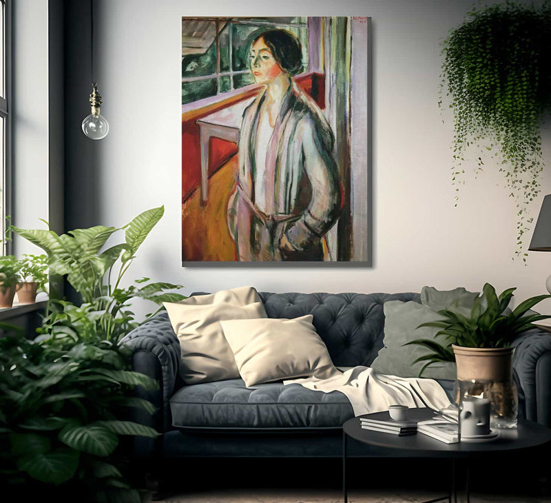 Woman On The Verandah1924 By Edvard Munch Fine Art Print