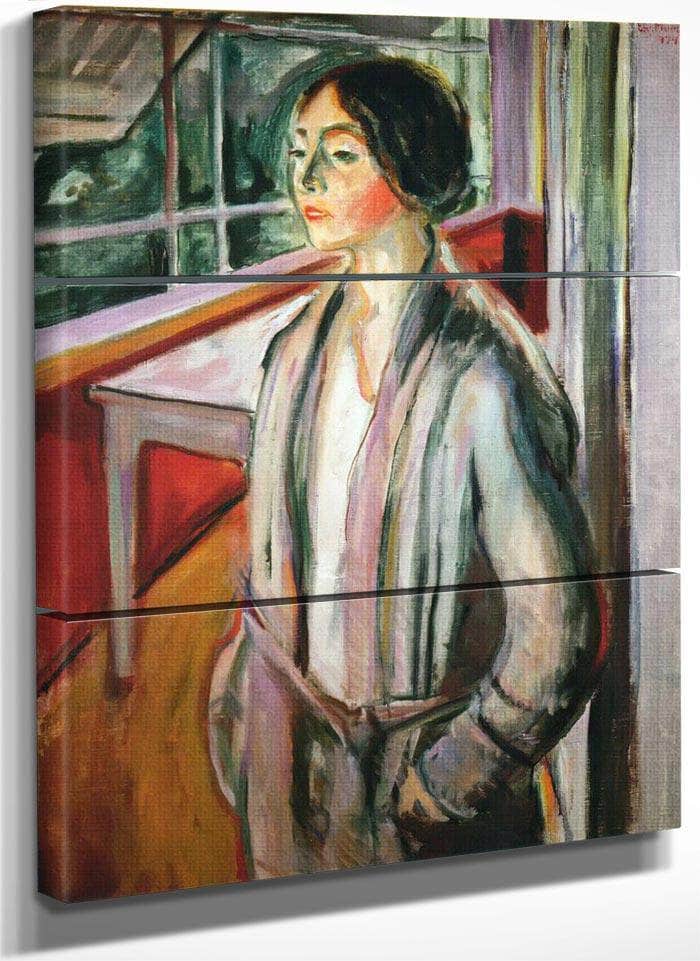 Woman On The Verandah1924 By Edvard Munch Fine Art Print