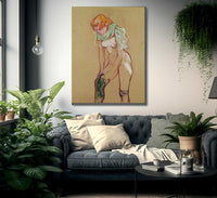 Woman Pulling Up Her Stocking By Henri Marie Raymond De Toulouse Lautrec Monfa Fine Art Print