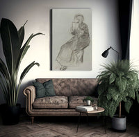 Woman Reading A Book By Edgar Degas Fine Art Print