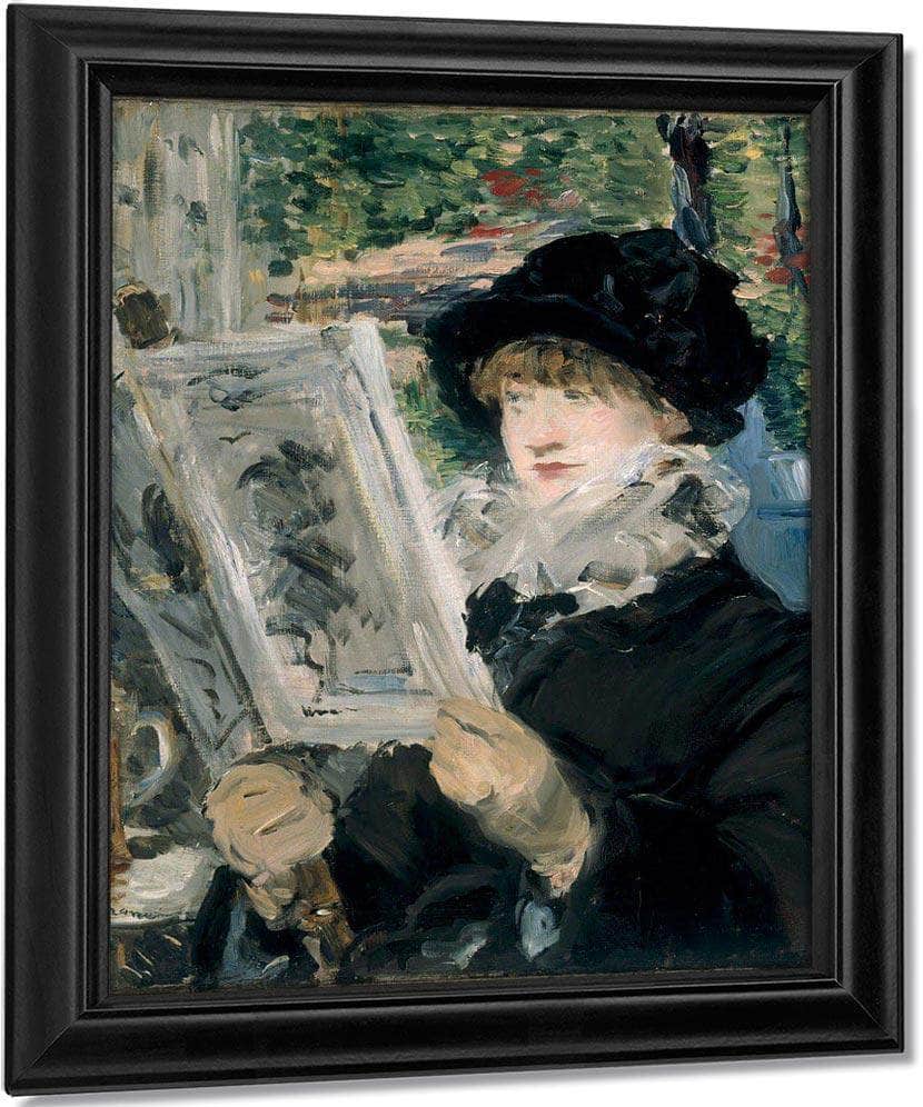 Woman Reading By Manet Edouard Fine Art Print