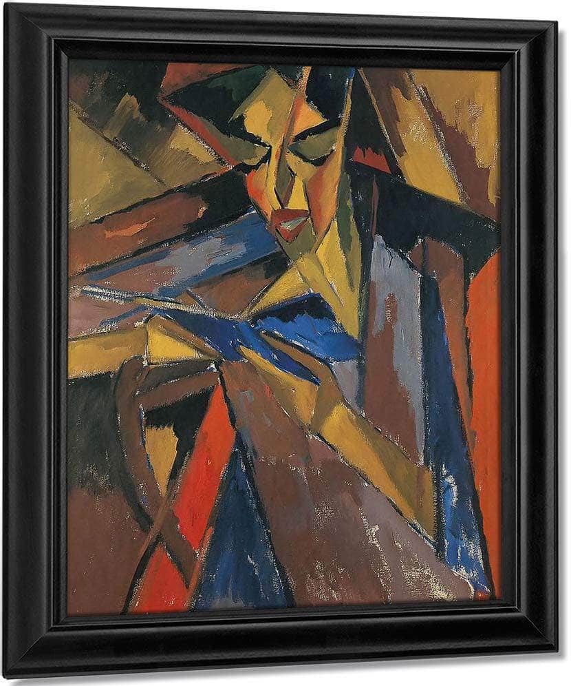 Woman Reading ( Else Lasker Schuler ) M9 Karl Schmidt Rottluff Fine Art Print