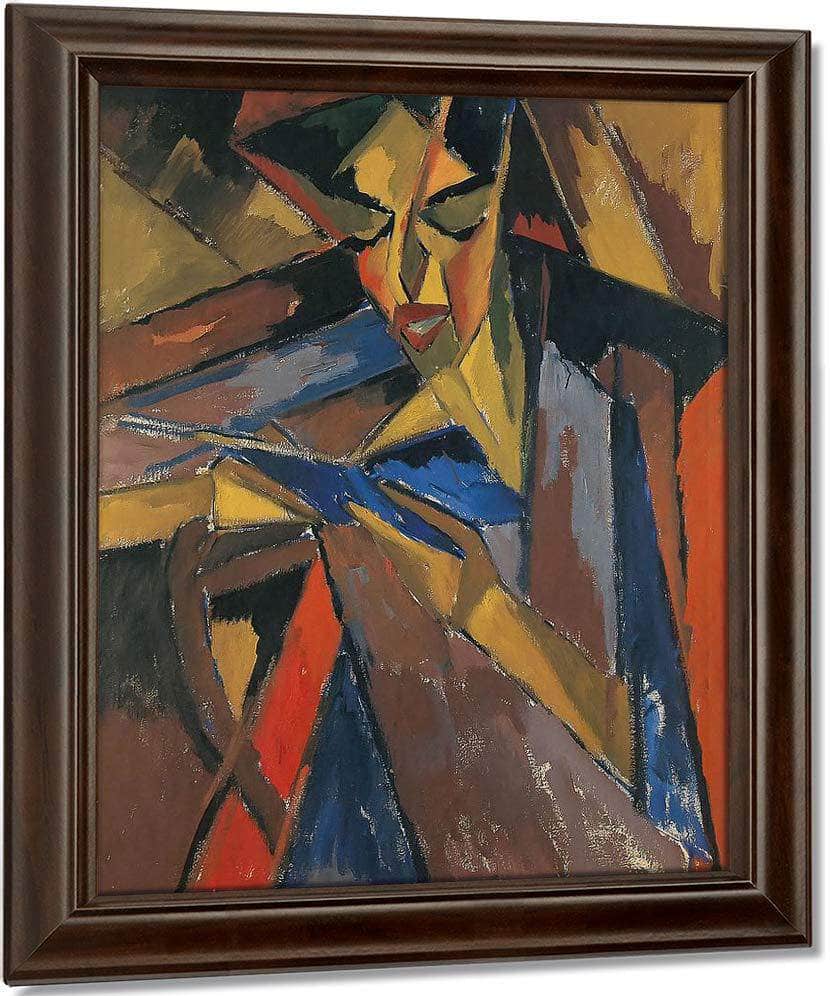 Woman Reading ( Else Lasker Schuler ) M9 Karl Schmidt Rottluff Fine Art Print