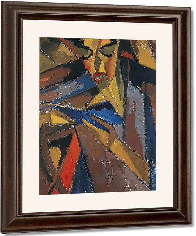 Woman Reading ( Else Lasker Schuler ) M9 Karl Schmidt Rottluff Fine Art Print