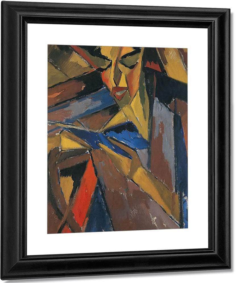 Woman Reading ( Else Lasker Schuler ) M9 Karl Schmidt Rottluff Fine Art Print