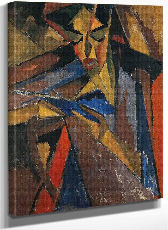 Woman Reading ( Else Lasker Schuler ) M9 Karl Schmidt Rottluff Fine Art Print