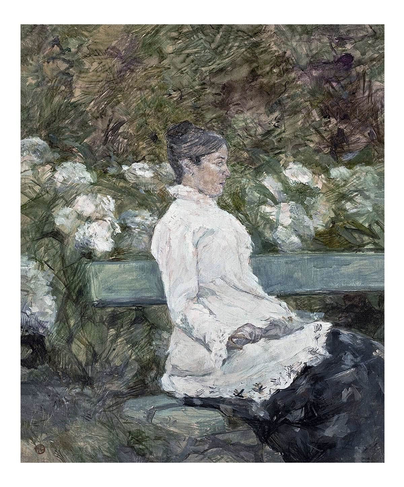 Woman Seated On A Bench In A Park By Henri Marie Raymond De Toulouse Lautrec Monfa Fine Art Print Fine Art Print