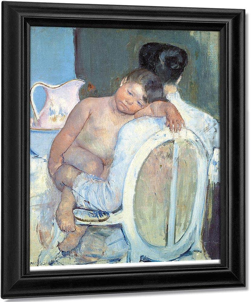 Woman Sitting With A Child In Her Arms By Mary Cassatt Fine Art Print