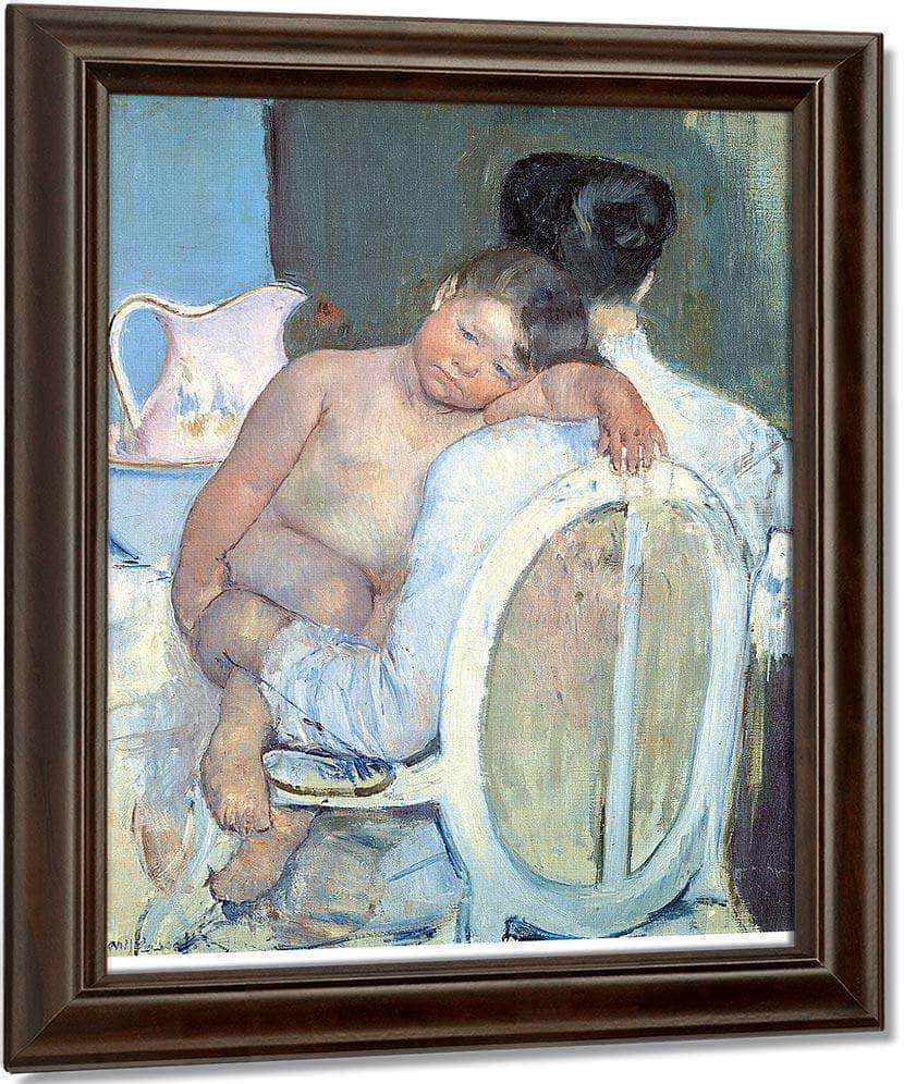 Woman Sitting With A Child In Her Arms By Mary Cassatt Fine Art Print