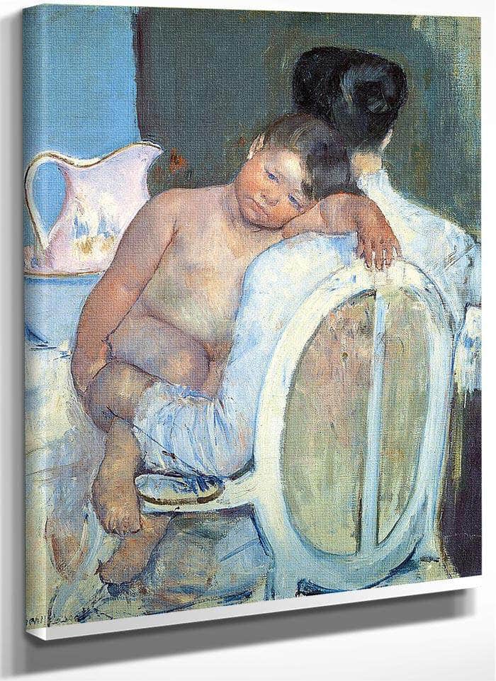 Woman Sitting With A Child In Her Arms By Mary Cassatt Fine Art Print