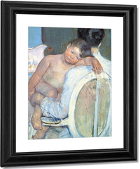 Woman Sitting With A Child In Her Arms By Mary Cassatt Fine Art Print