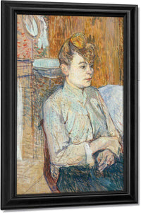 Woman Smoking A Cigarette By Henri De Lautrec Toulouse Fine Art Print