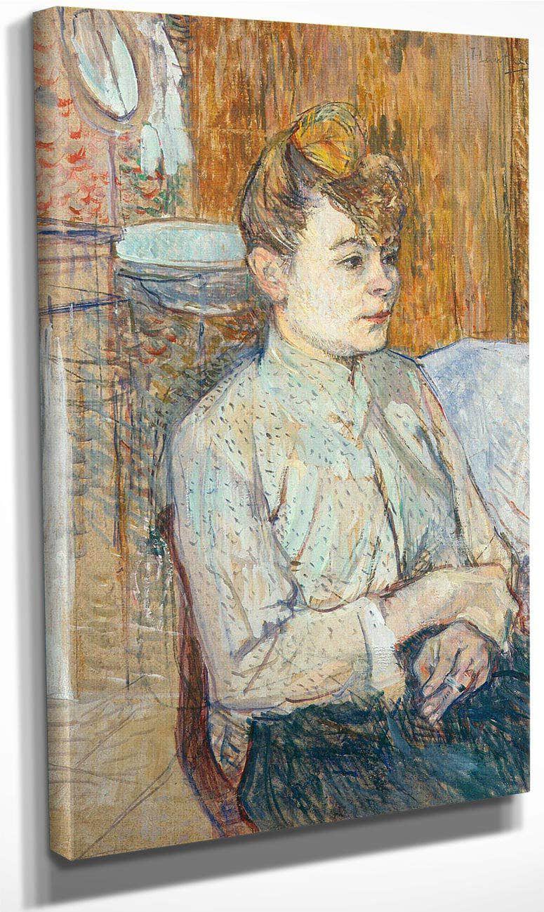 Woman Smoking A Cigarette By Henri De Lautrec Toulouse Fine Art Print