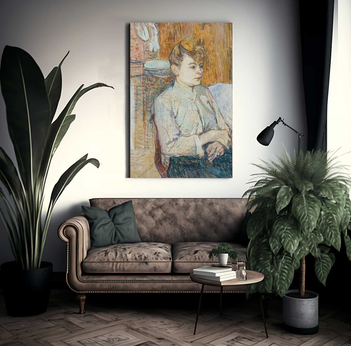 Woman Smoking A Cigarette By Henri De Lautrec Toulouse Fine Art Print