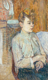 Woman Smoking A Cigarette By Henri De Lautrec Toulouse Fine Art Print