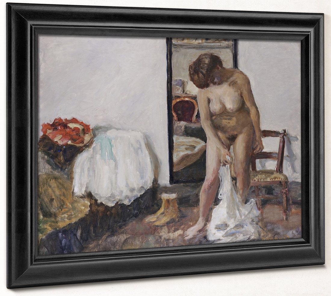 Woman Undressing By Pierre Bonnard Fine Art Print