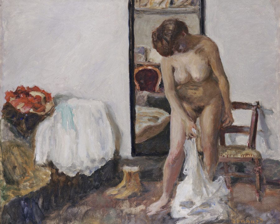 Woman Undressing By Pierre Bonnard Fine Art Print