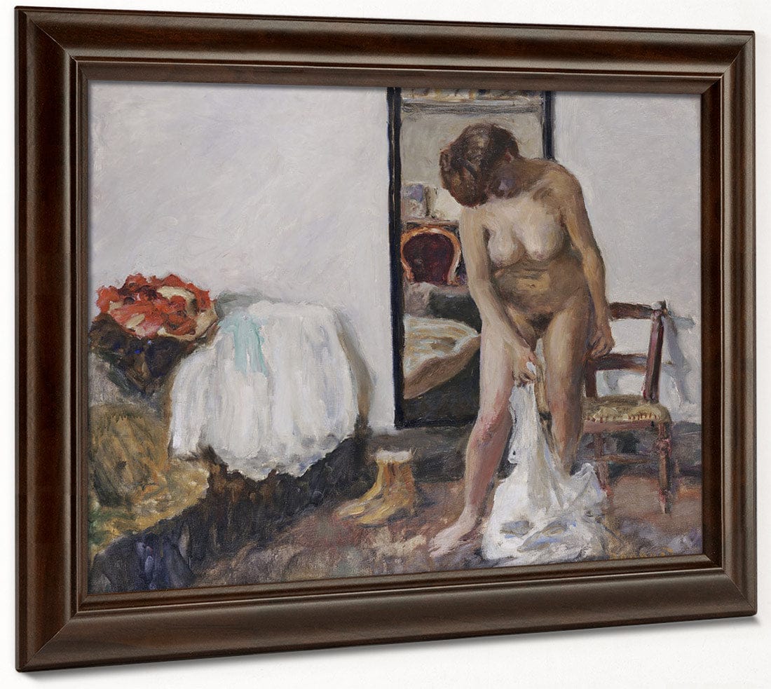 Woman Undressing By Pierre Bonnard Fine Art Print