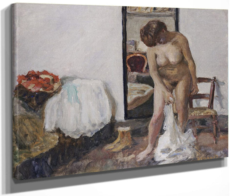 Woman Undressing By Pierre Bonnard Fine Art Print