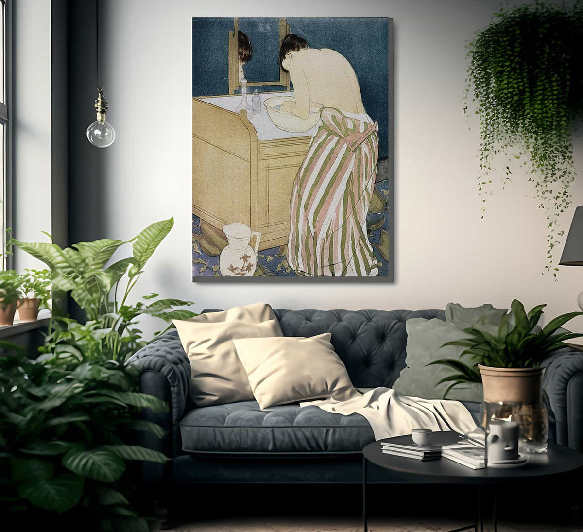 Woman Washing Hands By Mary Cassatt Fine Art Print