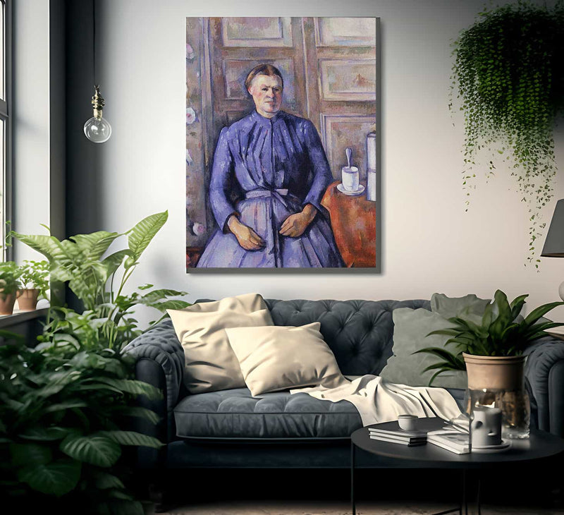 Woman With A Coffee Pot By Paul Cezanne Fine Art Print
