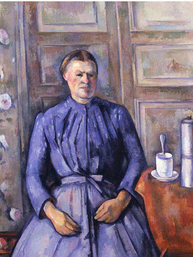 Woman With A Coffee Pot By Paul Cezanne Fine Art Print