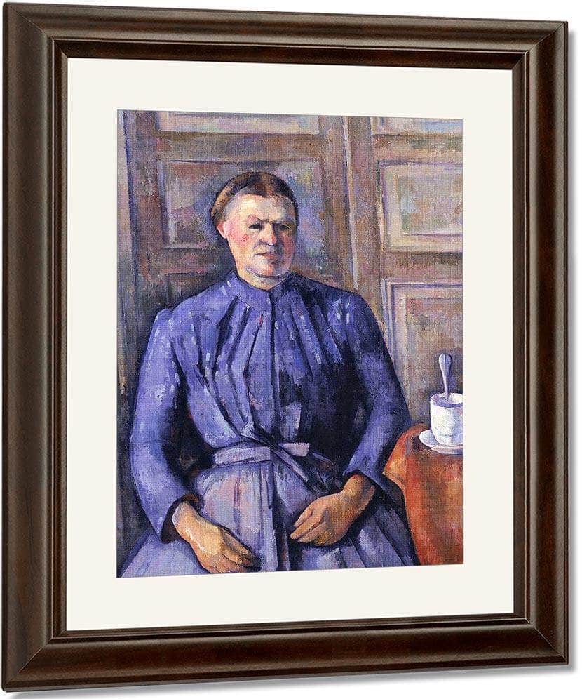 Woman With A Coffee Pot By Paul Cezanne Fine Art Print