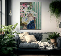 Woman With A Fan 1 By Pierre Auguste Renoir Fine Art Print