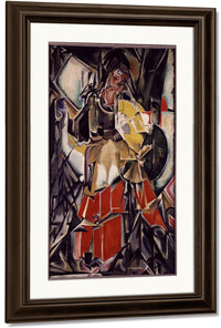 Woman With A Fan 1916 By Maria Blanchard Fine Art Print