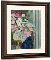 Woman With A Fan By Pierre Auguste Renoir Fine Art Print