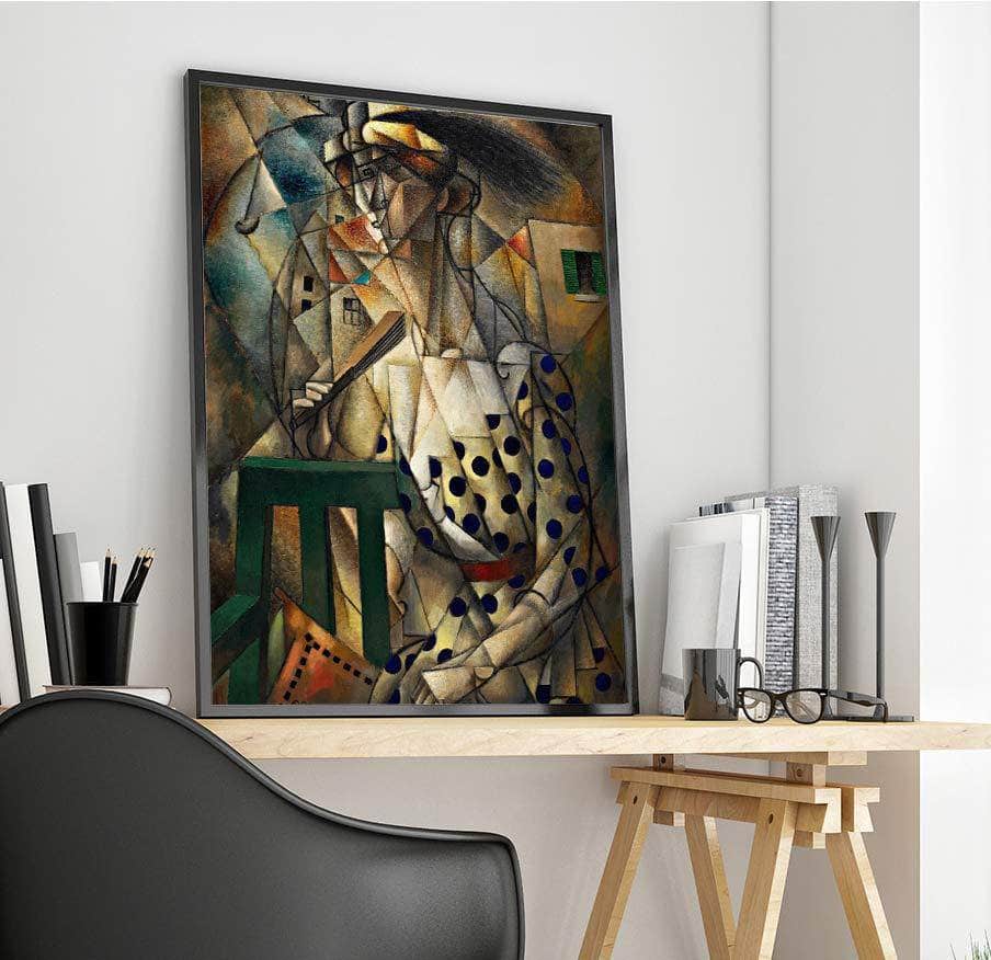 Woman With A Fan Painting Jean Metzinger Canvas Art Fine Art Print