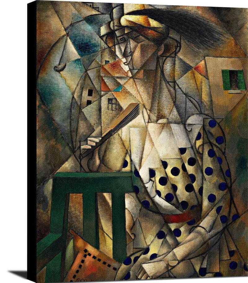Woman With A Fan Painting Jean Metzinger Canvas Art Fine Art Print