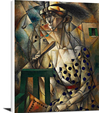 Woman With A Fan Painting Jean Metzinger Canvas Art Fine Art Print