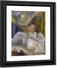 Woman With A Hat By Pierre Auguste Renoir Fine Art Print