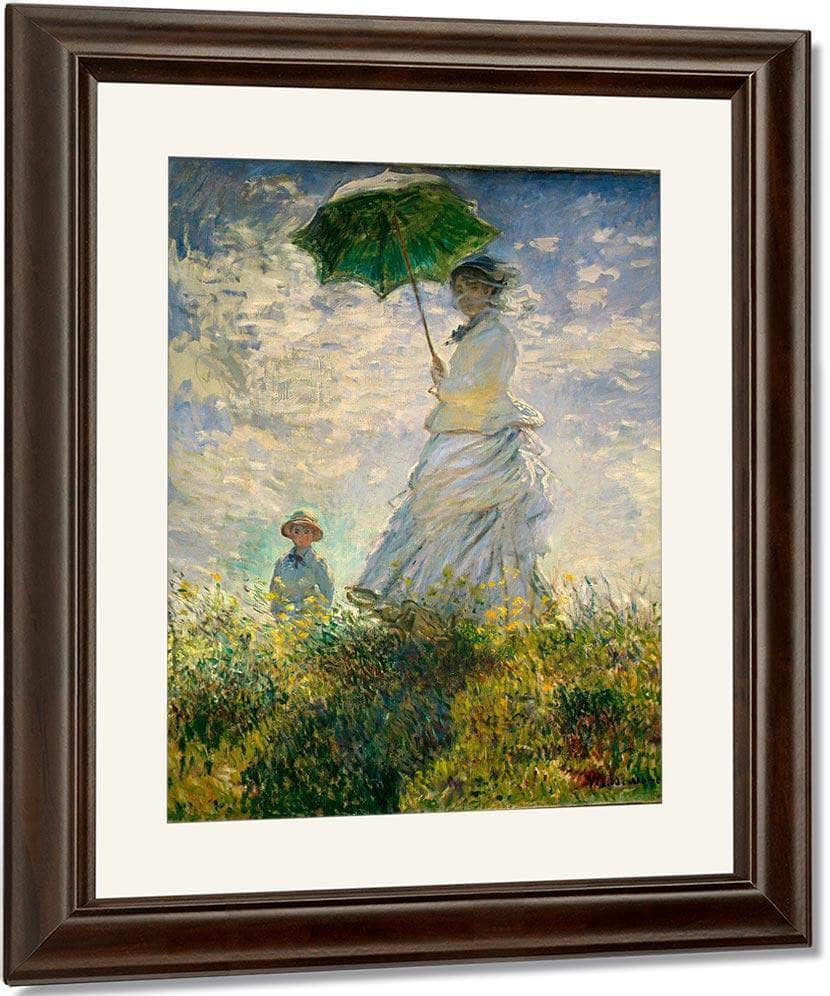 Woman With A Parasol    Madame Monet And Her Son By Monet Claude Fine Art Print