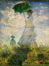 Woman With A Parasol    Madame Monet And Her Son By Monet Claude Fine Art Print