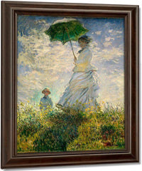 Woman With A Parasol    Madame Monet And Her Son By Monet Claude Fine Art Print