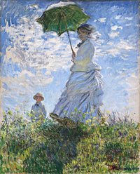 Woman With A Parasol Painting Claude Monet Canvas Art Fine Art Print