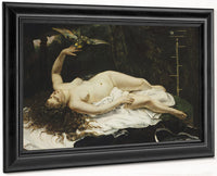 Woman With A Parrot By Jean Desire Gustave Courbet Fine Art Print