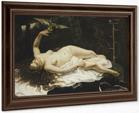 Woman With A Parrot By Jean Desire Gustave Courbet Fine Art Print