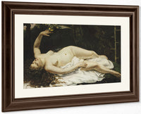 Woman With A Parrot By Jean Desire Gustave Courbet Fine Art Print