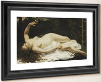 Woman With A Parrot By Jean Desire Gustave Courbet Fine Art Print