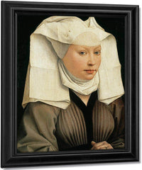 Woman With A Winged Bonnet 1440 By Rogier Van Der Weyden Fine Art Print