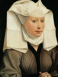 Woman With A Winged Bonnet 1440 By Rogier Van Der Weyden Fine Art Print