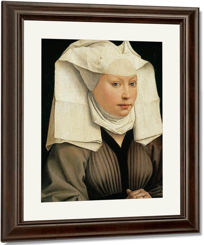 Woman With A Winged Bonnet 1440 By Rogier Van Der Weyden Fine Art Print
