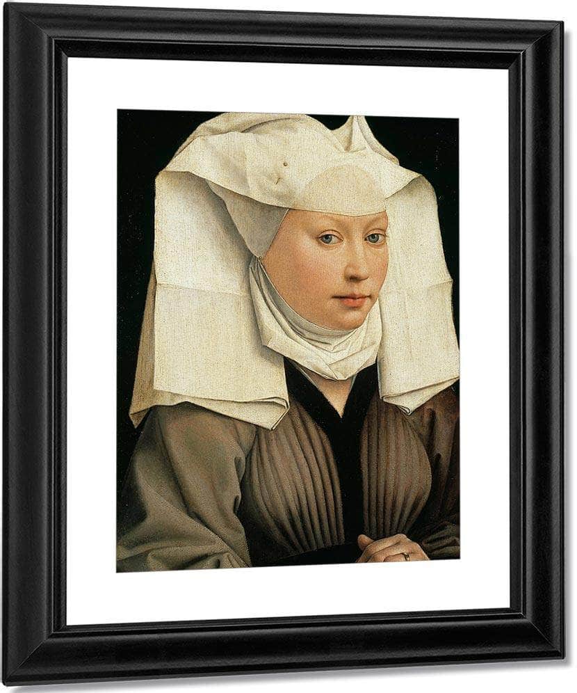 Woman With A Winged Bonnet 1440 By Rogier Van Der Weyden Fine Art Print